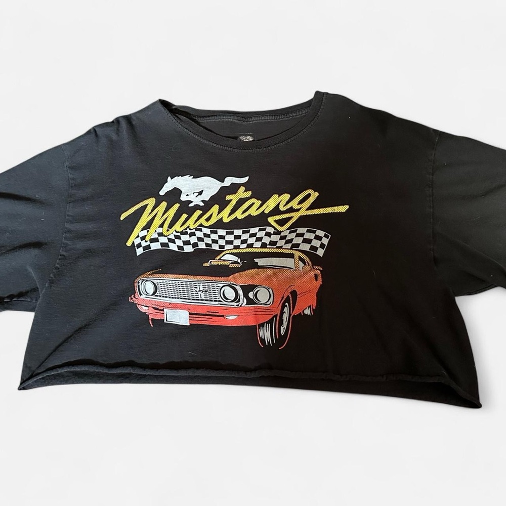 Ford Black and Red Short Sleeve Tees with Automotive Graphics